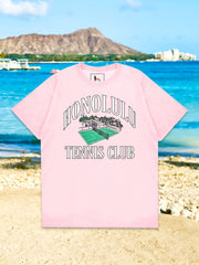 Honolulu Tennis Club Pink Tシャツ