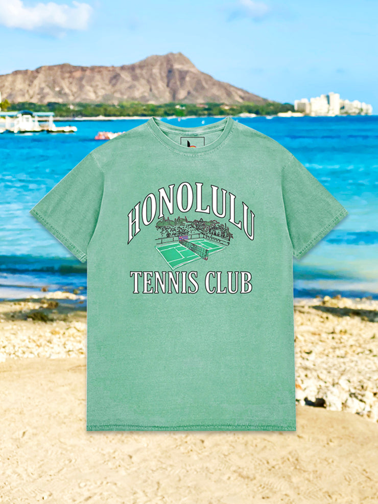 Honolulu Tennis Club Green Tシャツ
